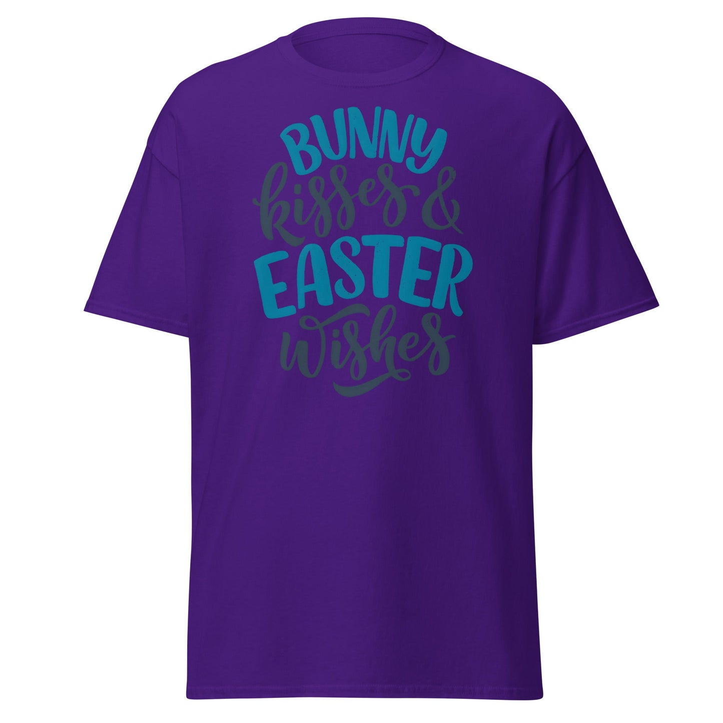 Bunny Kisses & Easter Wishes T-Shirt - Purple - T-Shirts Online