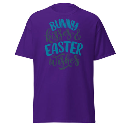 Bunny Kisses & Easter Wishes T-Shirt - Purple - T-Shirts Online