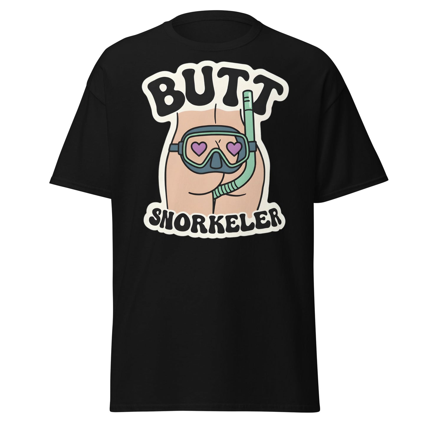 Butt Snorkeler T-Shirt - Funny Adult Humor Graphic Tee - Black - T-Shirts Online