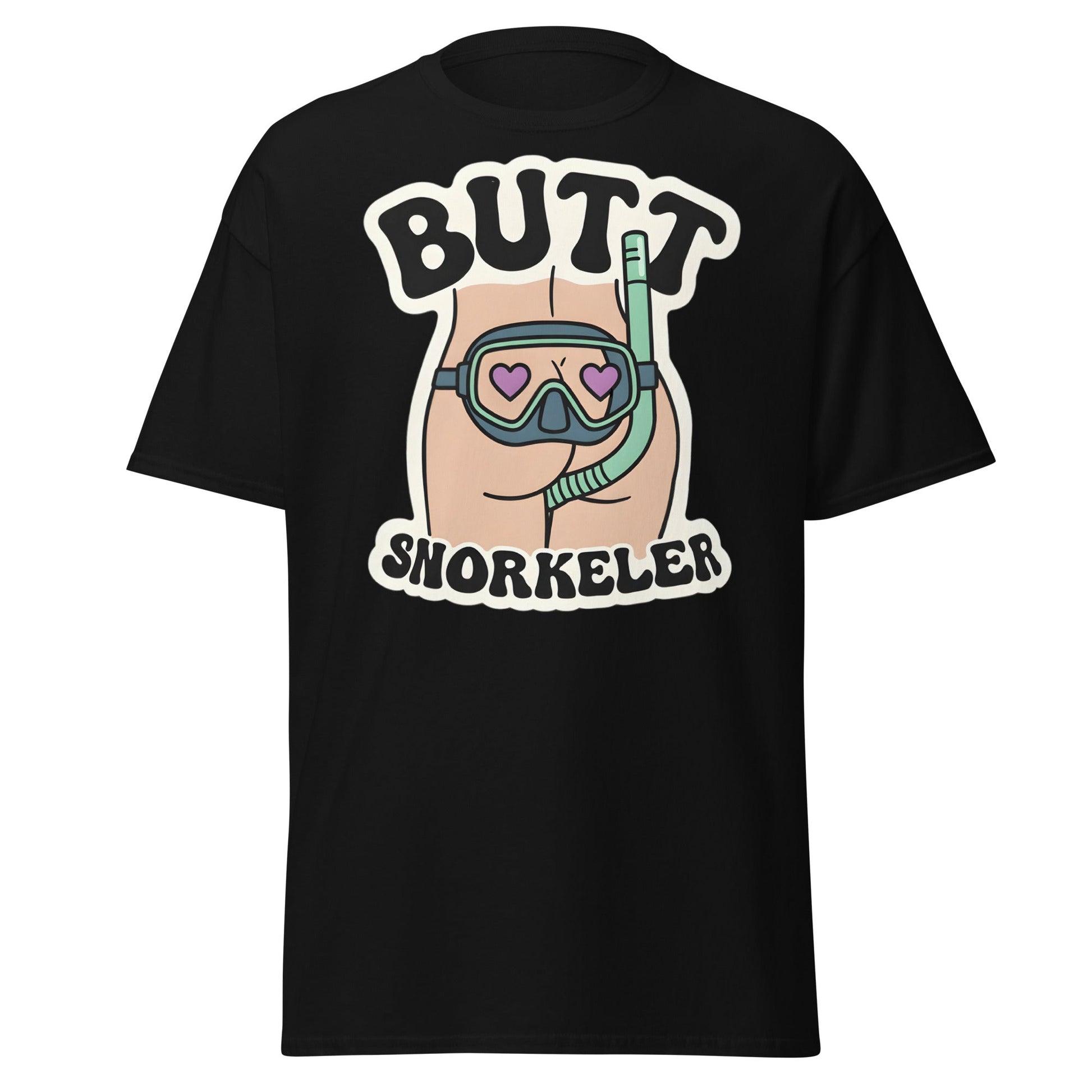 Butt Snorkeler T-Shirt - Funny Adult Humor Graphic Tee - Black - T-Shirts Online