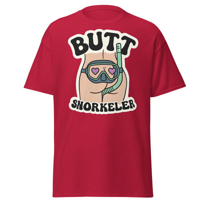 Butt Snorkeler T-Shirt - Funny Adult Humor Graphic Tee - Cardinal - T-Shirts Online