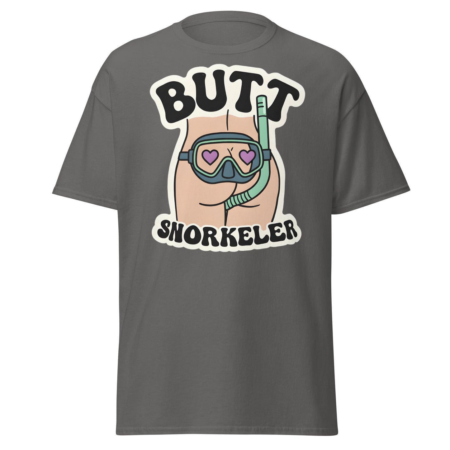 Butt Snorkeler T-Shirt - Funny Adult Humor Graphic Tee - Charcoal - T-Shirts Online