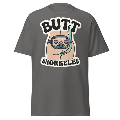 Butt Snorkeler T-Shirt - Funny Adult Humor Graphic Tee - Charcoal - T-Shirts Online