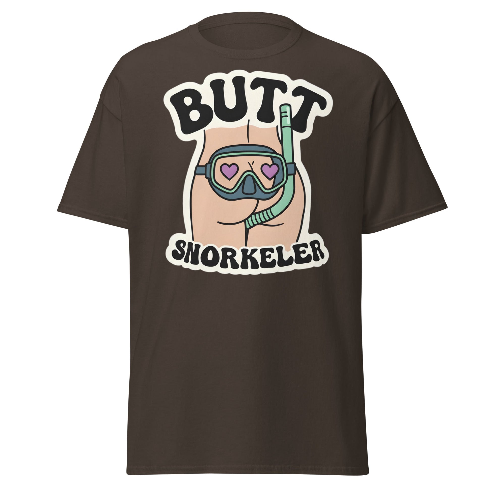Butt Snorkeler T-Shirt - Funny Adult Humor Graphic Tee - Dark Chocolate - T-Shirts Online
