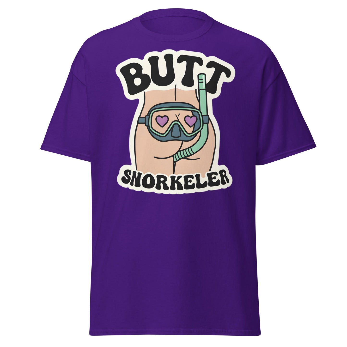Butt Snorkeler T-Shirt - Funny Adult Humor Graphic Tee - Purple - T-Shirts Online