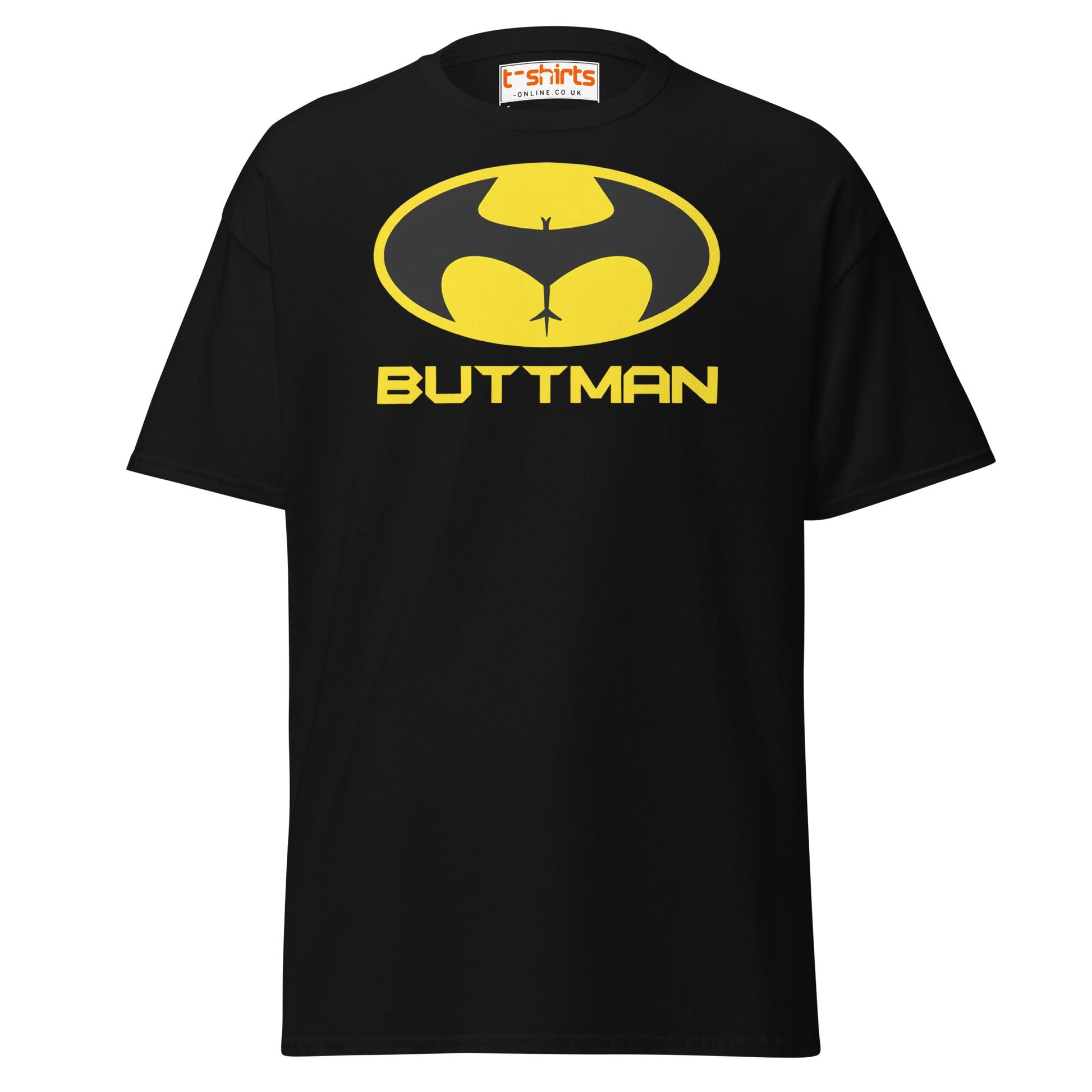 Buttman T-Shirt – Funny Parody Adult Humor Tee - Black - T-Shirts Online
