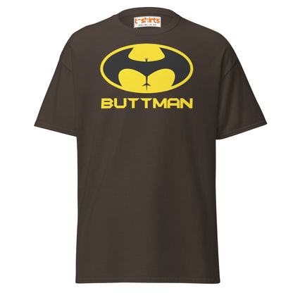 Buttman T-Shirt – Funny Parody Adult Humor Tee - Dark Chocolate - T-Shirts Online