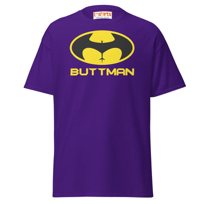 Buttman T-Shirt – Funny Parody Adult Humor Tee - Purple - T-Shirts Online