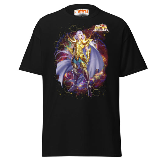 Caballero Dorado de Aries T-Shirt – Golden Saint Anime Tee - Black - T-Shirts Online