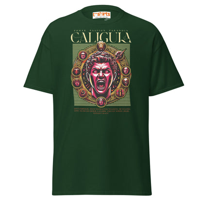 Caligula Roman Emperor T-Shirt | Bold Historical Design - Forest Green - T-Shirts Online
