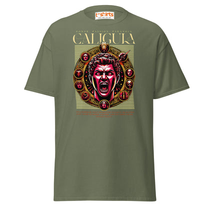 Caligula Roman Emperor T-Shirt | Bold Historical Design - Military Green - T-Shirts Online
