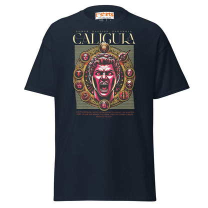 Caligula Roman Emperor T-Shirt | Bold Historical Design - Navy - T-Shirts Online