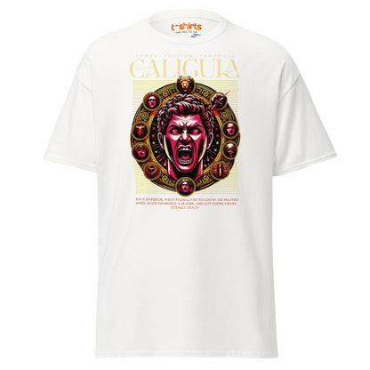 Caligula Roman Emperor T-Shirt | Bold Historical Design - White - T-Shirts Online