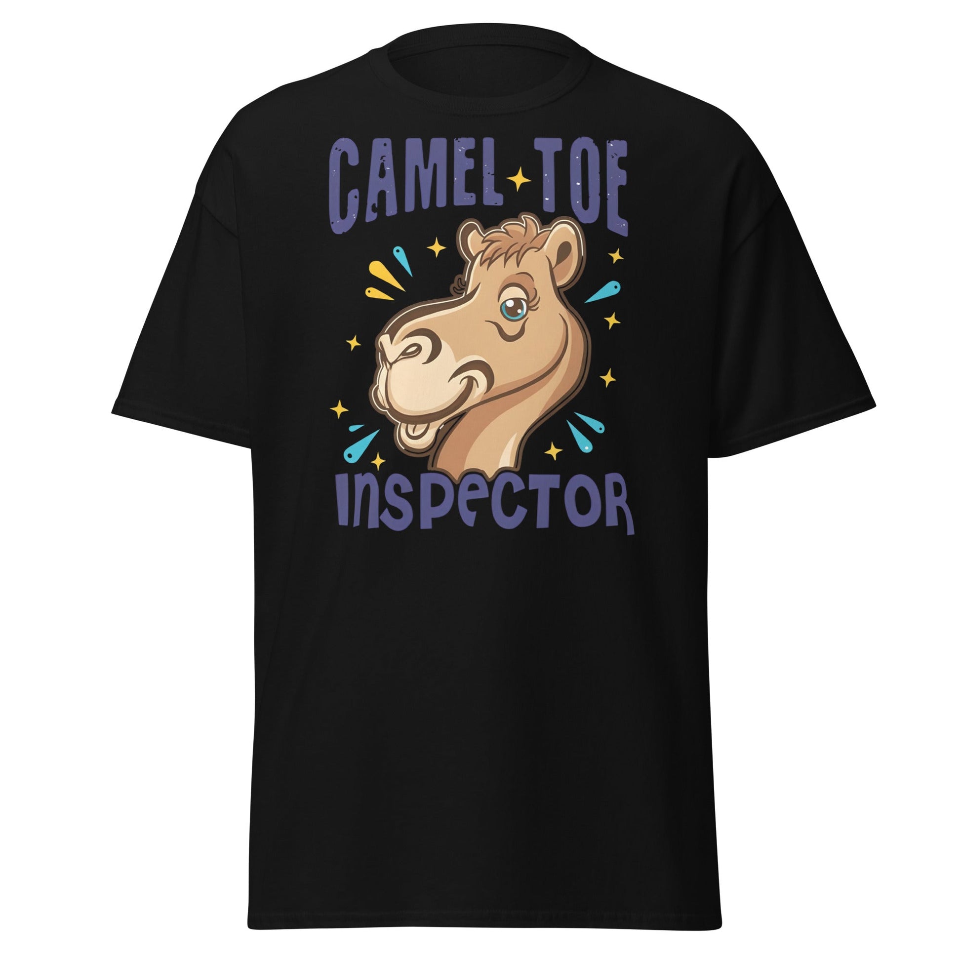 Camel Toe Inspector T-Shirt – Funny Pun Adult Humor - Black - T-Shirts Online
