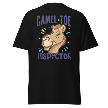 Camel Toe Inspector T-Shirt – Funny Pun Adult Humor - Black - T-Shirts Online