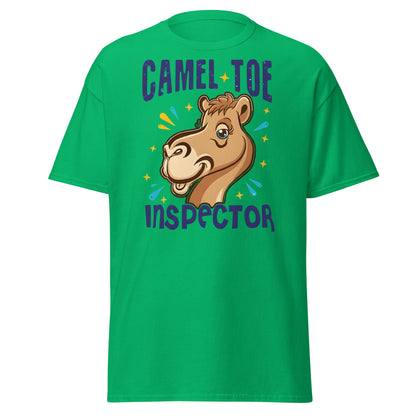 Camel Toe Inspector T-Shirt – Funny Pun Adult Humor - Irish Green - T-Shirts Online