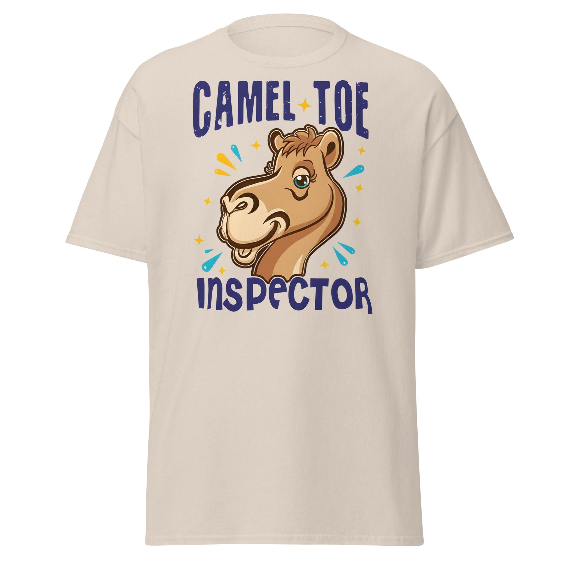 Camel Toe Inspector T-Shirt – Funny Pun Adult Humor - Natural - T-Shirts Online