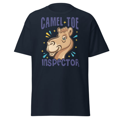 Camel Toe Inspector T-Shirt – Funny Pun Adult Humor - Navy - T-Shirts Online