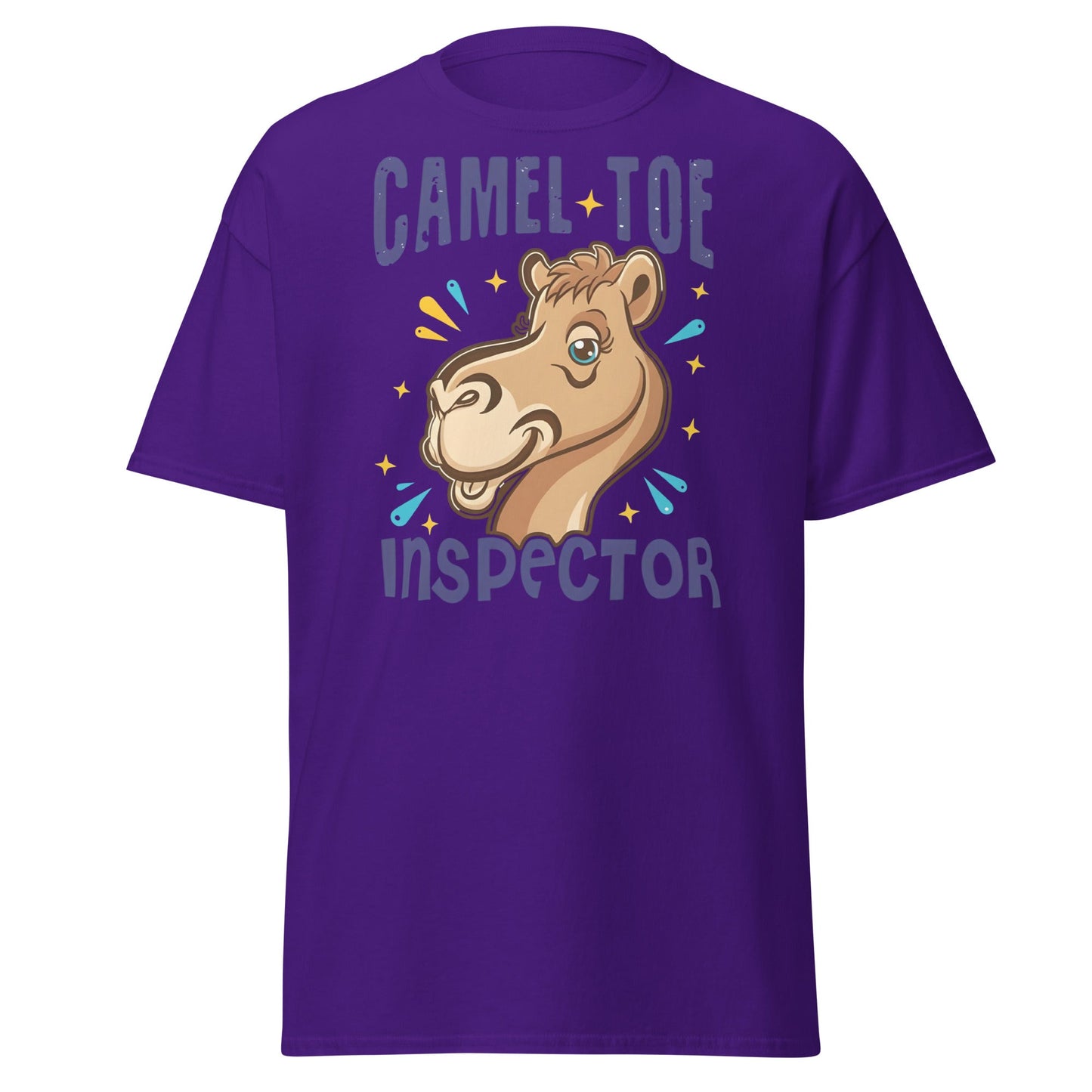 Camel Toe Inspector T-Shirt – Funny Pun Adult Humor - Purple - T-Shirts Online