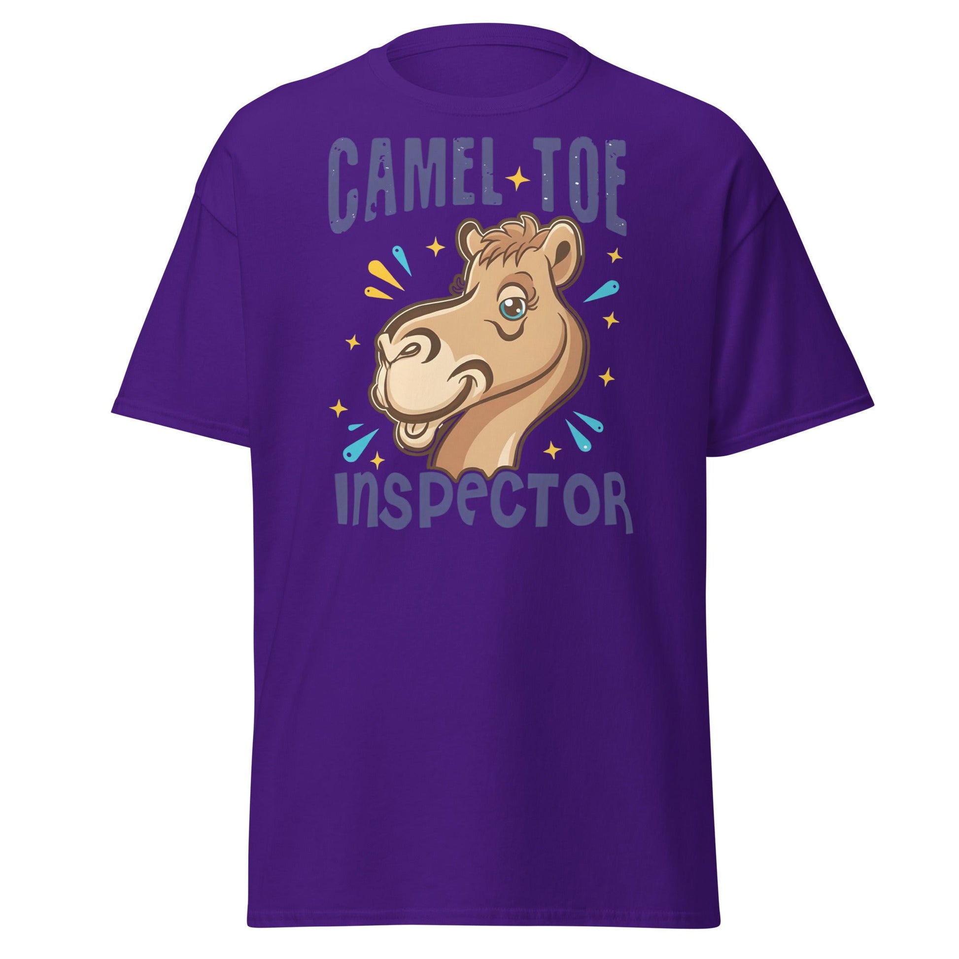 Camel Toe Inspector T-Shirt – Funny Pun Adult Humor - Purple - T-Shirts Online
