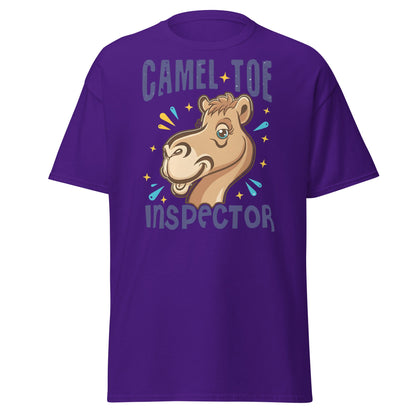 Camel Toe Inspector T-Shirt – Funny Pun Adult Humor - Purple - T-Shirts Online