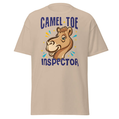Camel Toe Inspector T-Shirt – Funny Pun Adult Humor - Sand - T-Shirts Online