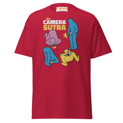 Camera Sutra T-Shirt – Funny Photographer Parody Tee - Cardinal - T-Shirts Online