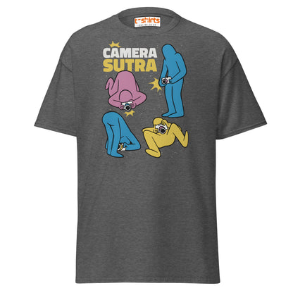 Camera Sutra T-Shirt – Funny Photographer Parody Tee - Dark Heather - T-Shirts Online