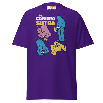 Camera Sutra T-Shirt – Funny Photographer Parody Tee - Purple - T-Shirts Online