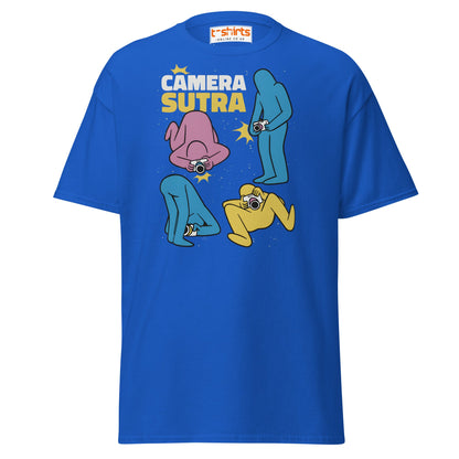 Camera Sutra T-Shirt – Funny Photographer Parody Tee - Royal - T-Shirts Online