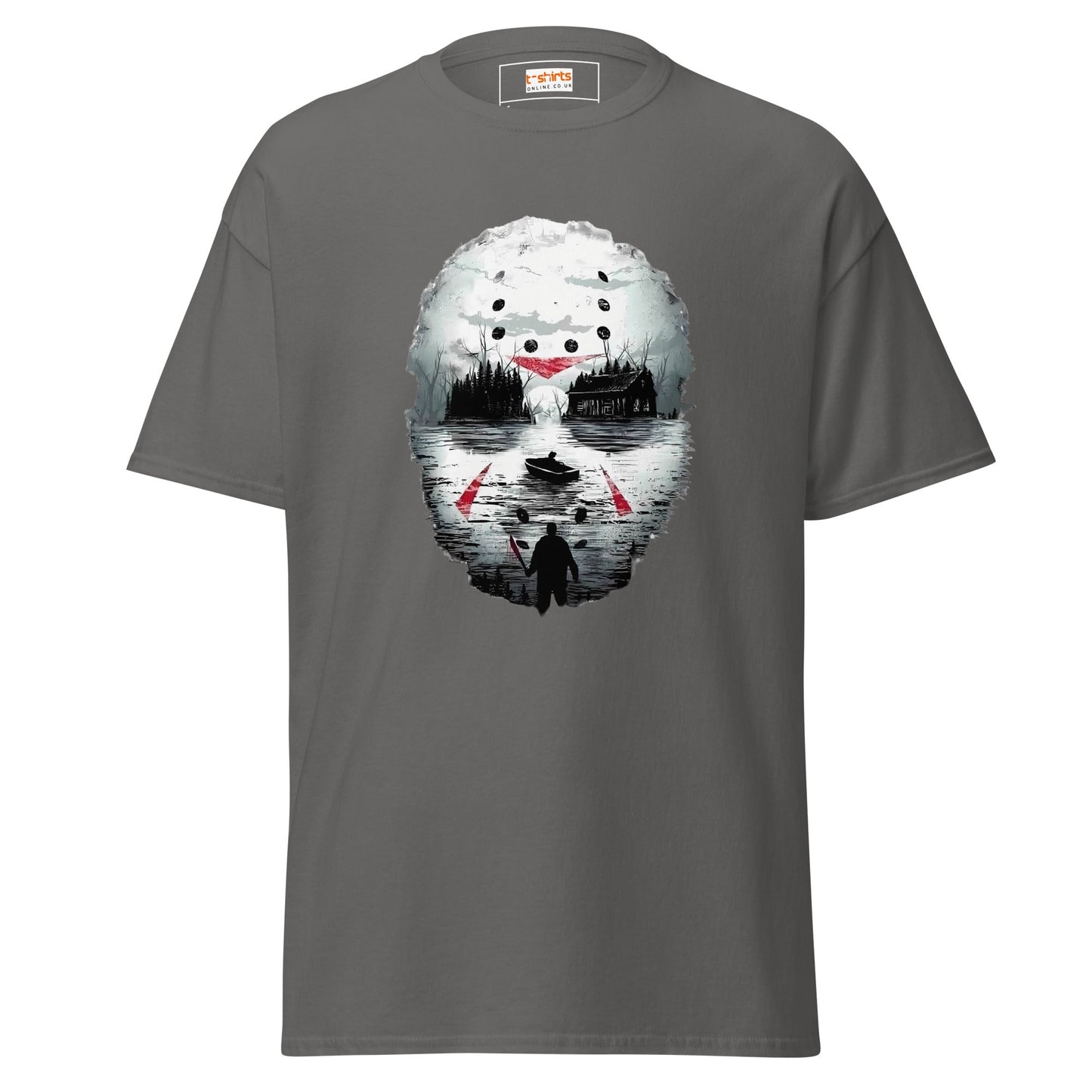 Camp Crystal Lake | Horror T-Shirt - Charcoal - T-Shirts Online