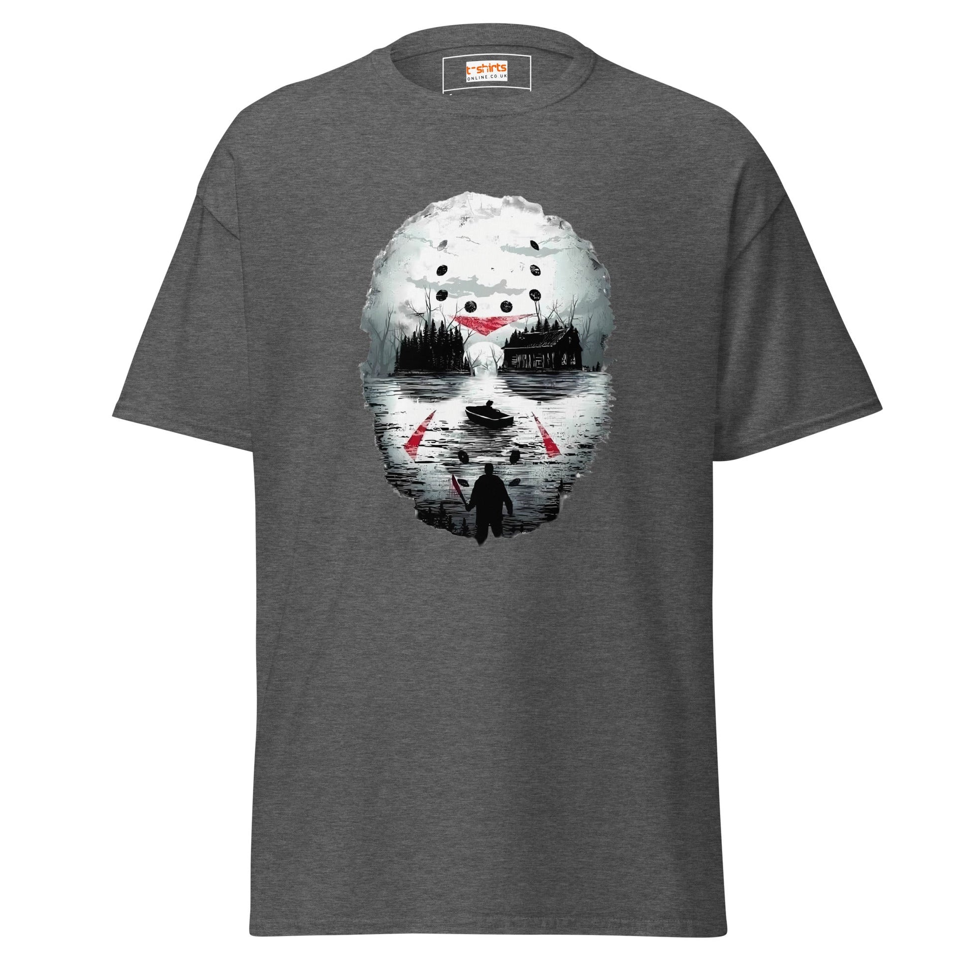 Camp Crystal Lake | Horror T-Shirt - Dark Heather - T-Shirts Online