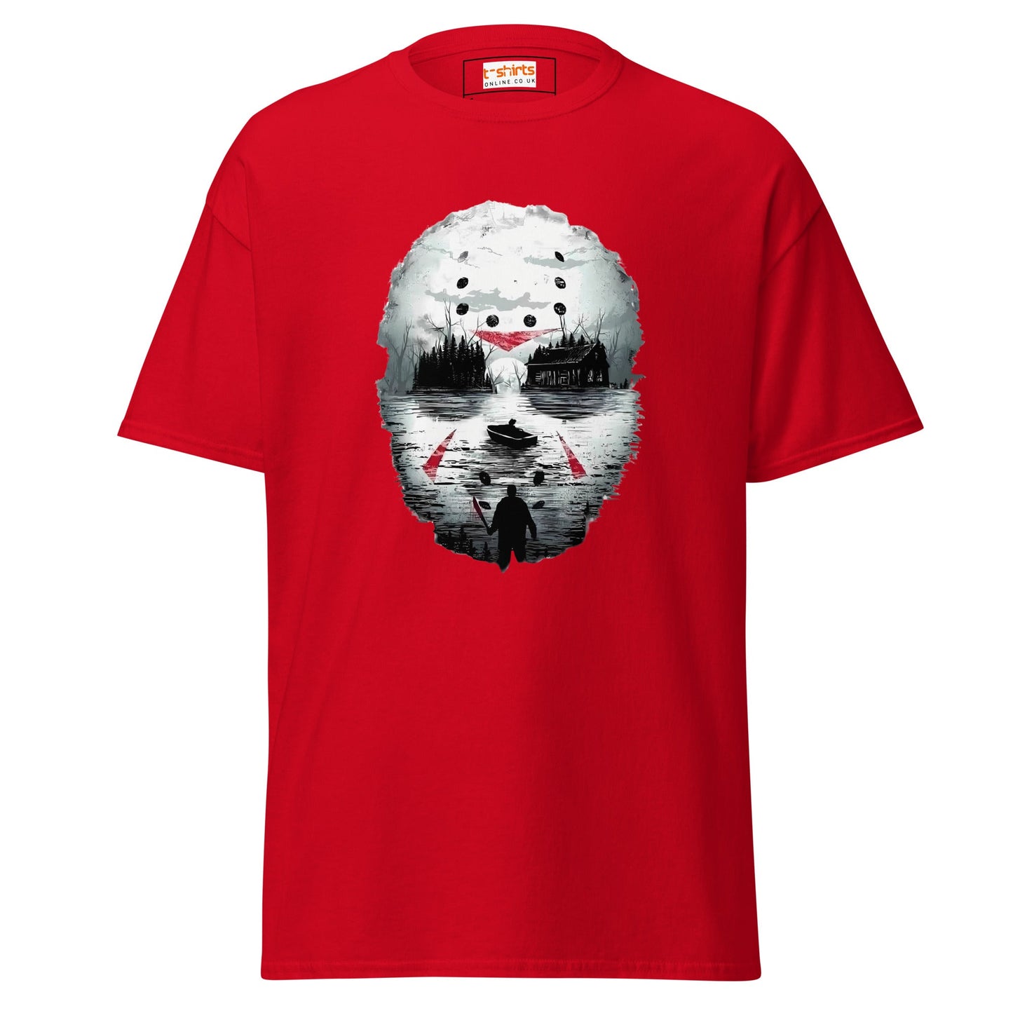 Camp Crystal Lake | Horror T-Shirt - Red - T-Shirts Online