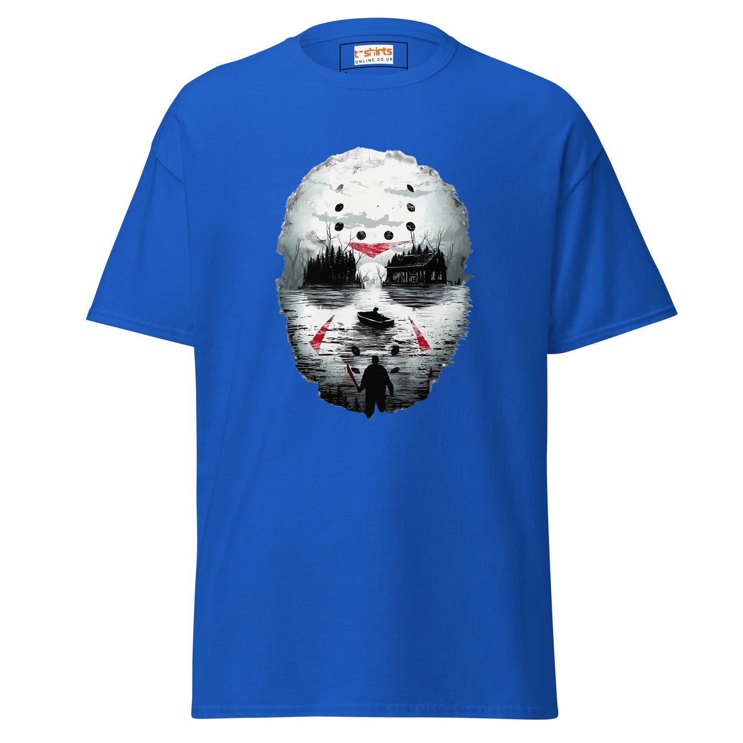Camp Crystal Lake | Horror T-Shirt - Royal - T-Shirts Online