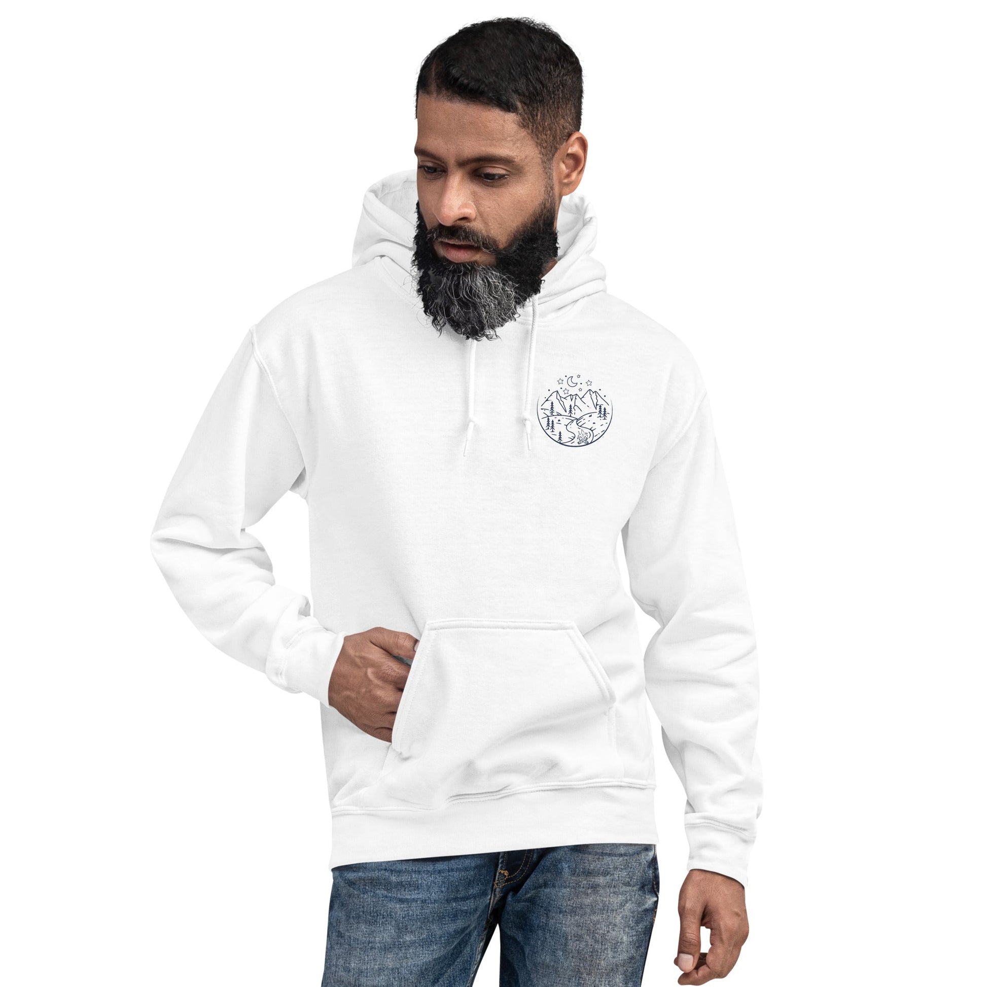 Campfire Nights | Campfire Hoodie - White - T-Shirts Online