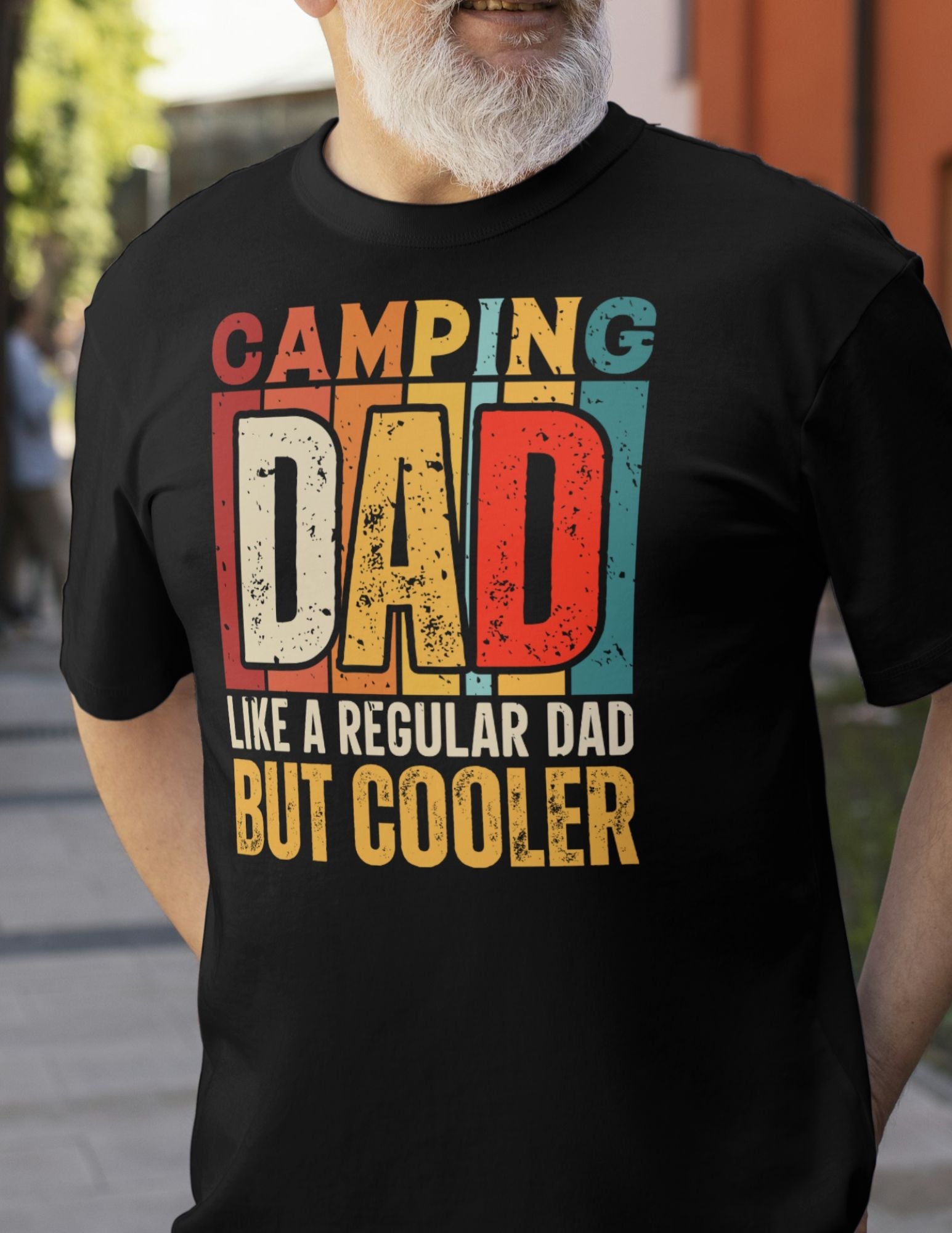 Camping Dad | Father's Day T-Shirt - Black - T-Shirts Online