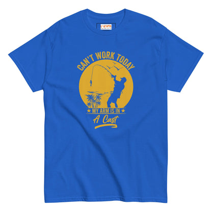 Can't Work Today T-Shirt | Fishing Enthusiast Tee - Royal - T-Shirts Online