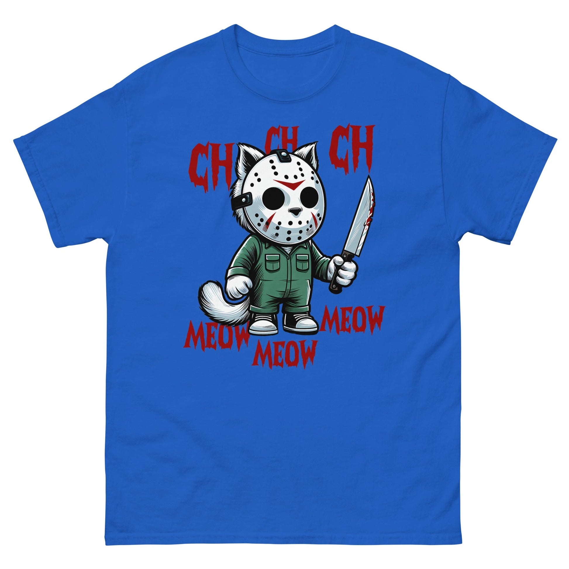 Cat Halloween | Spooky T-Shirt - Royal - T-Shirts Online