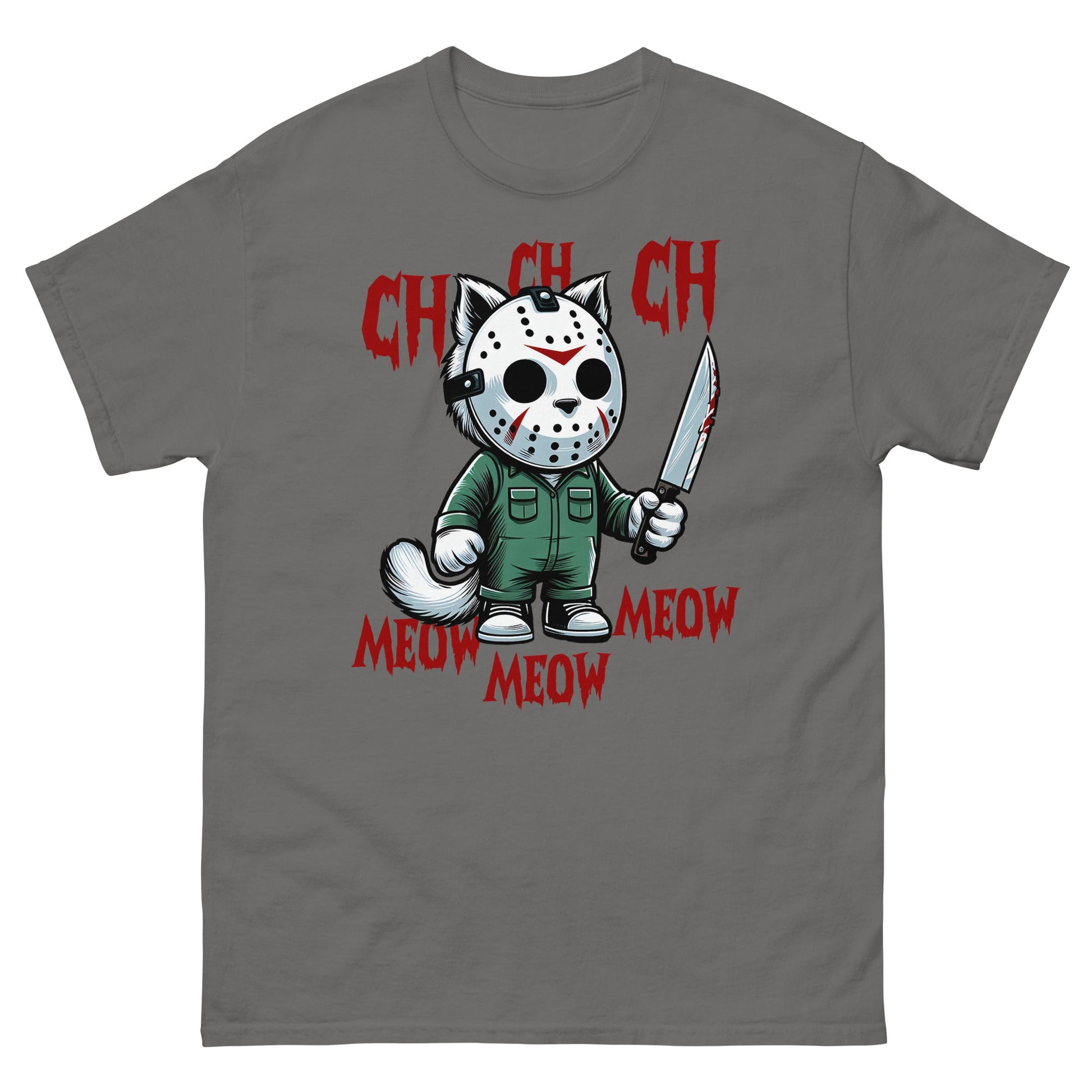 Cat Halloween | Spooky T-Shirt - Charcoal - T-Shirts Online