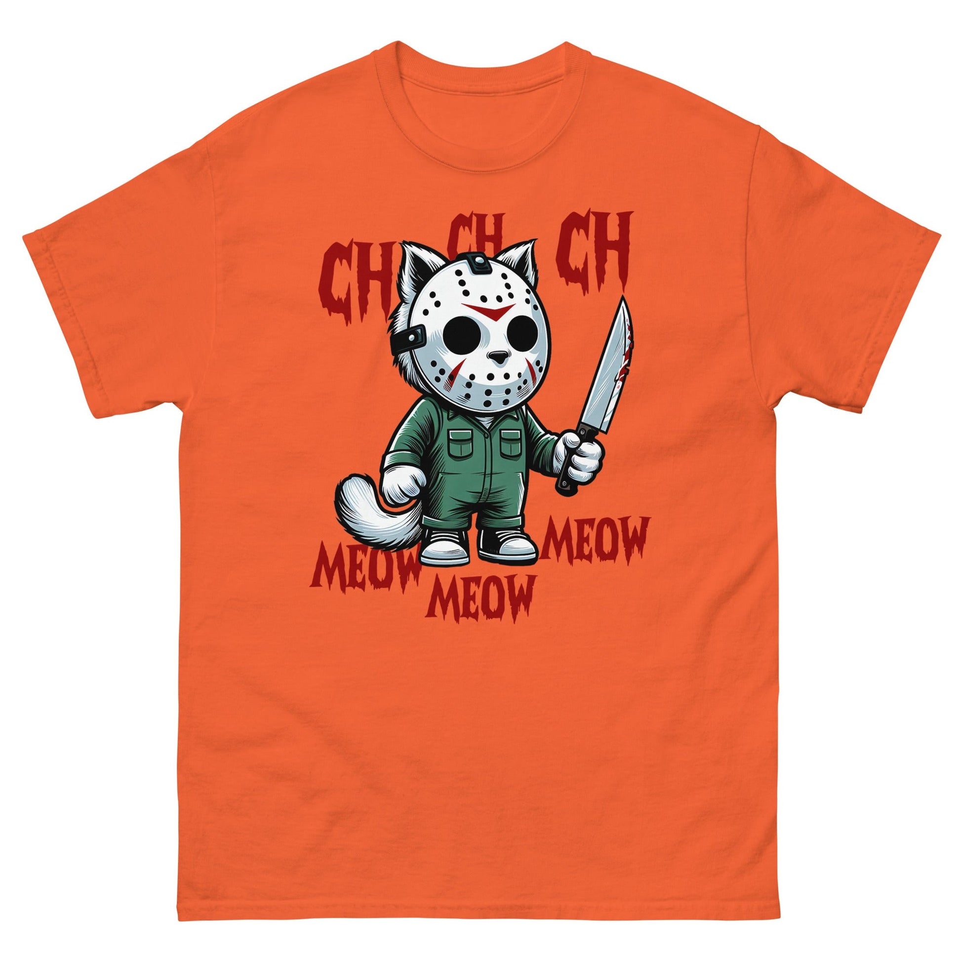 Cat Halloween | Spooky T-Shirt - Orange - T-Shirts Online