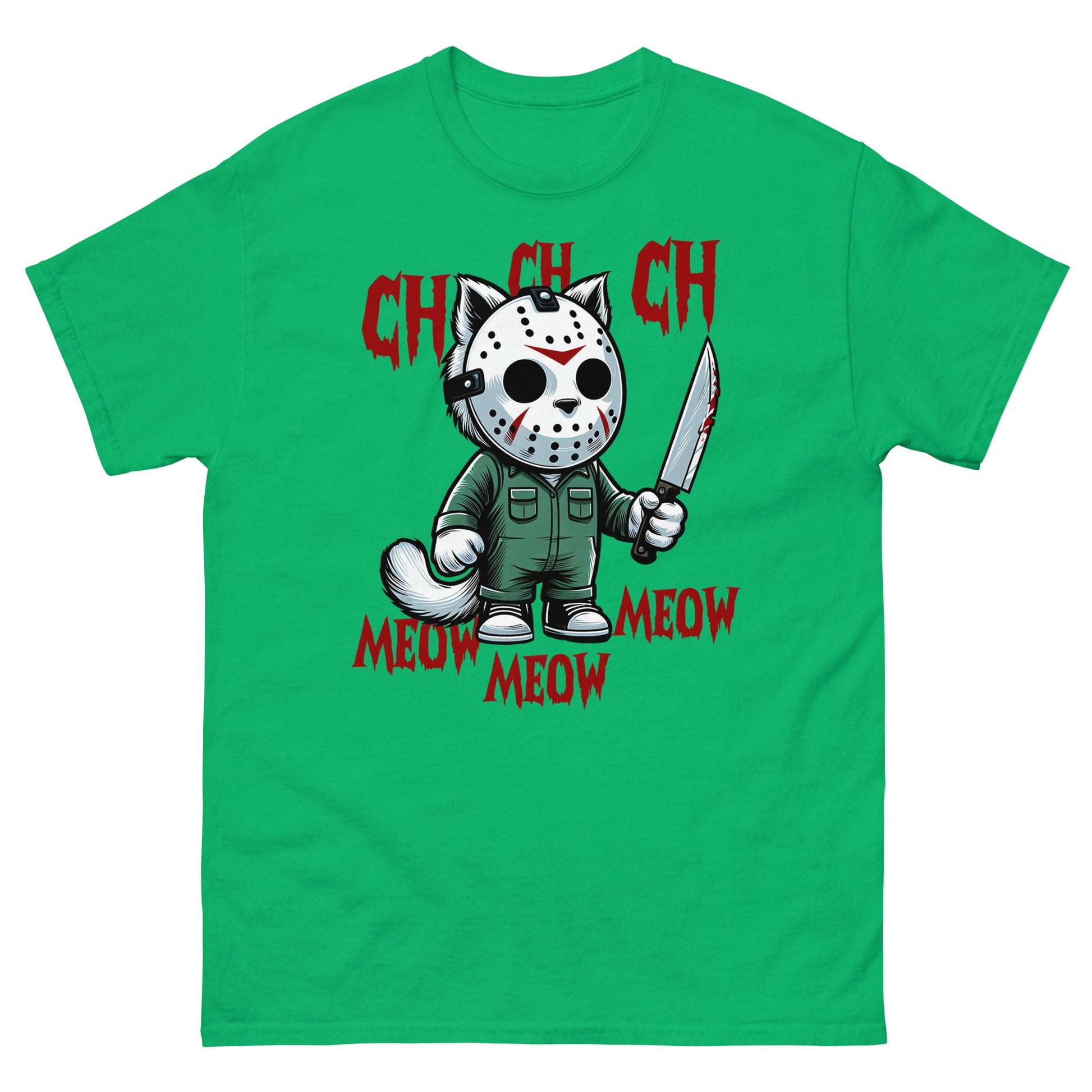 Cat Halloween | Spooky T-Shirt - Irish Green - T-Shirts Online