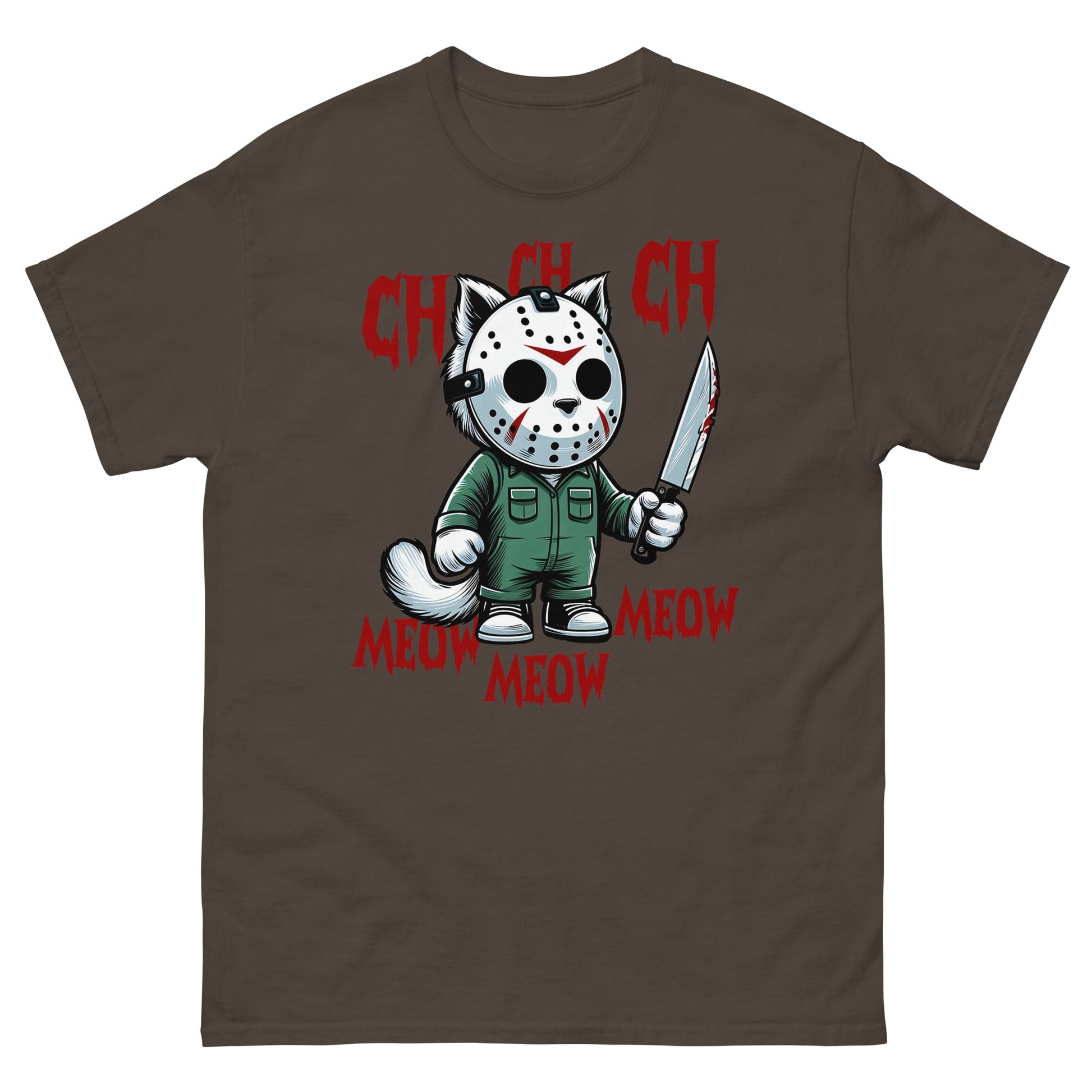 Cat Halloween | Spooky T-Shirt - Dark Chocolate - T-Shirts Online