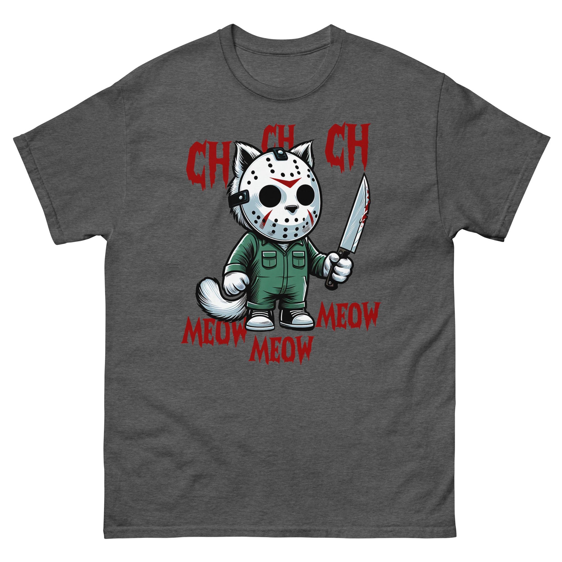 Cat Halloween | Spooky T-Shirt - Dark Heather - T-Shirts Online