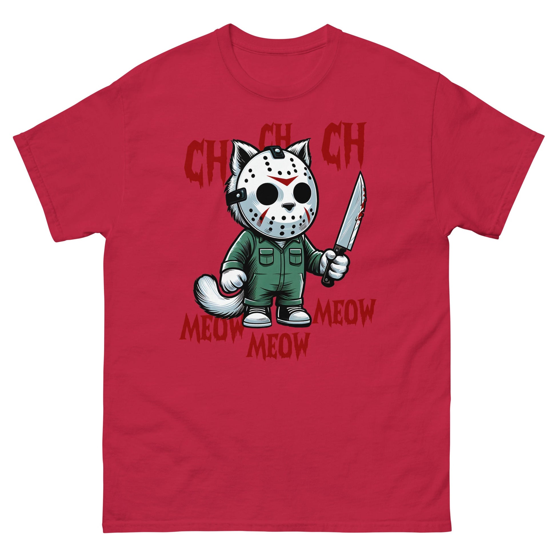 Cat Halloween | Spooky T-Shirt - Cardinal - T-Shirts Online