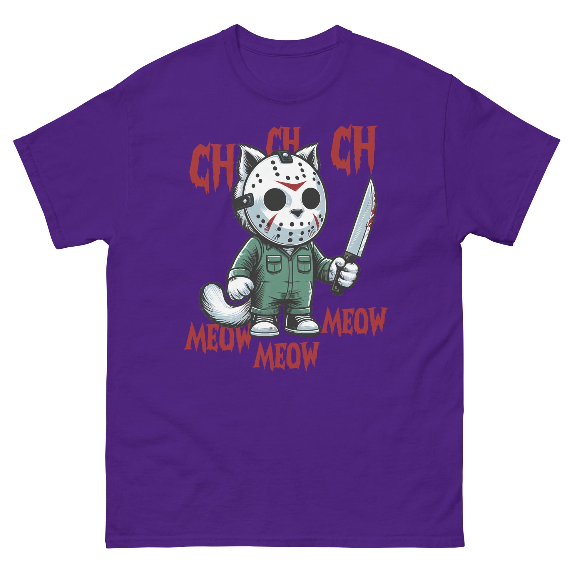 Cat Halloween | Spooky T-Shirt - Purple - T-Shirts Online