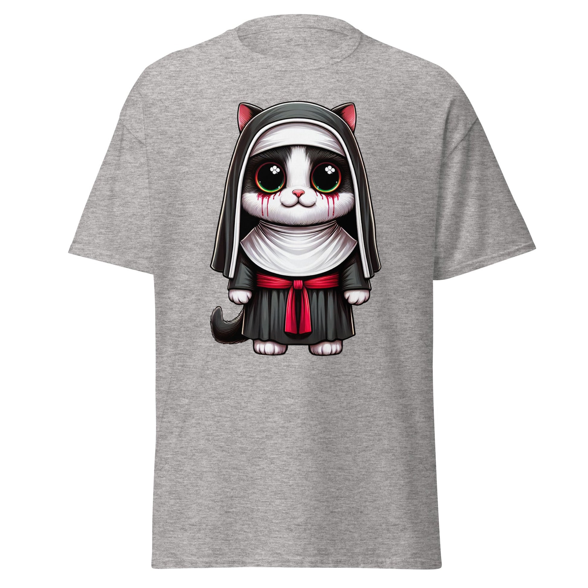 Cat Nun | Cat T-Shirt - Sport Grey - T-Shirts Online