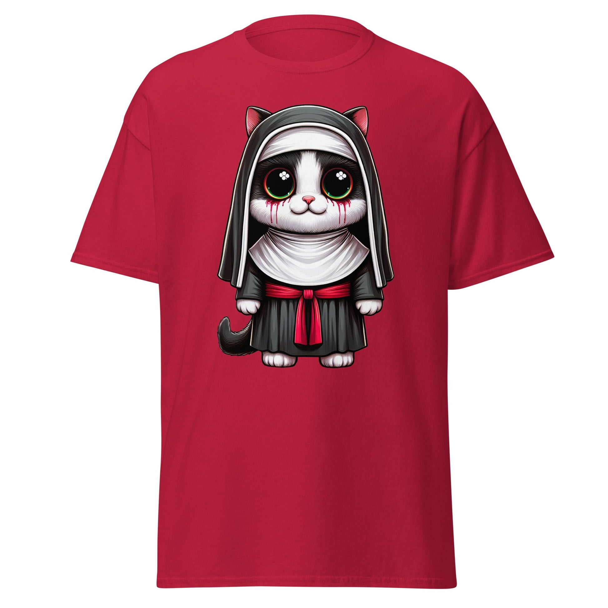 Cat Nun | Cat T-Shirt - Cardinal - T-Shirts Online