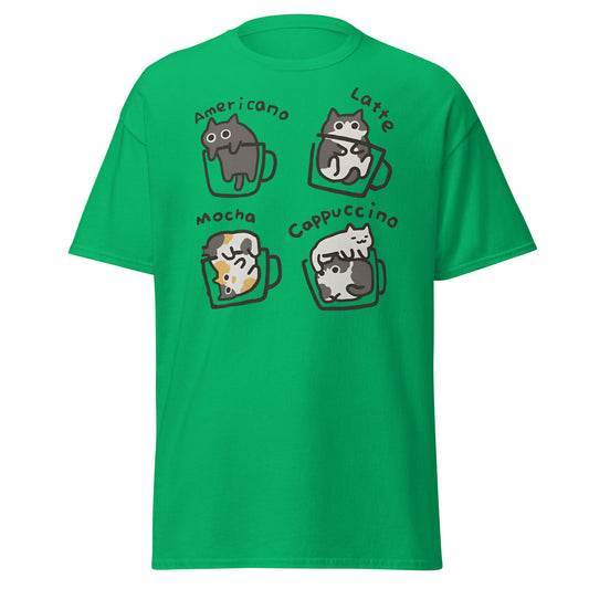 Cat - puccino Coffee Cats Cute T-Shirt Gift - Irish Green - T-Shirts Online