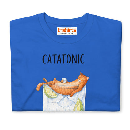Catatonic T-Shirt – Funny Cocktail Cat Tee - Natural - T-Shirts Online