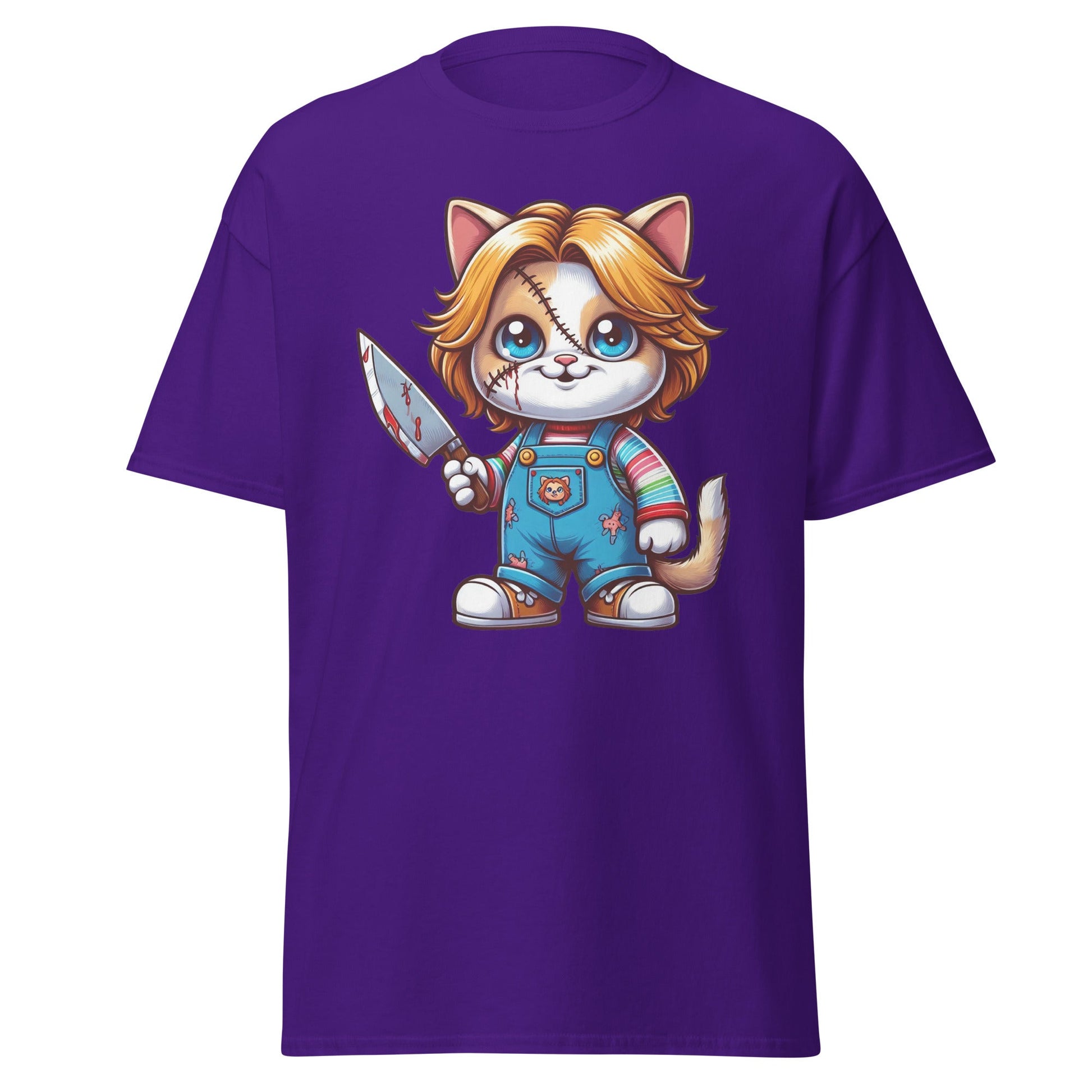 Cats Play | Cat T-Shirt - Purple - T-Shirts Online